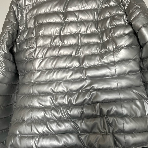Denim Silver Puffer Size Small - Picture 10 of 11